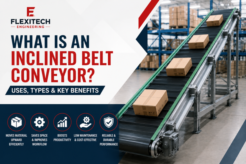What Is an Inclined Belt Conveyor Uses, Types & Key Benefits